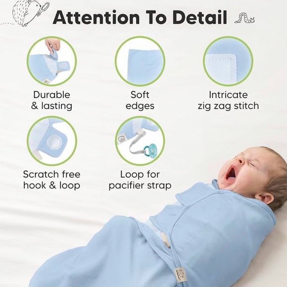 KeaBabies organic baby swaddle - Picture 5 of 5